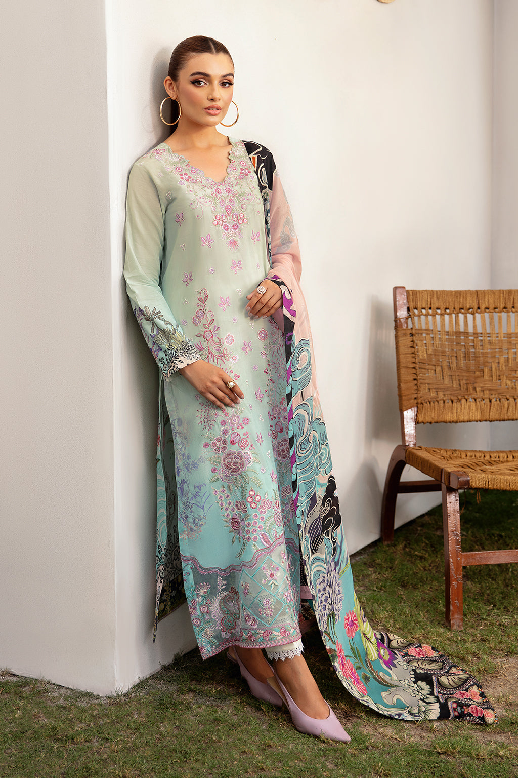 Ramsha | Luxury Lawn 24 | L-1206 - Official Ramsha stockist in UK - Sakeena London