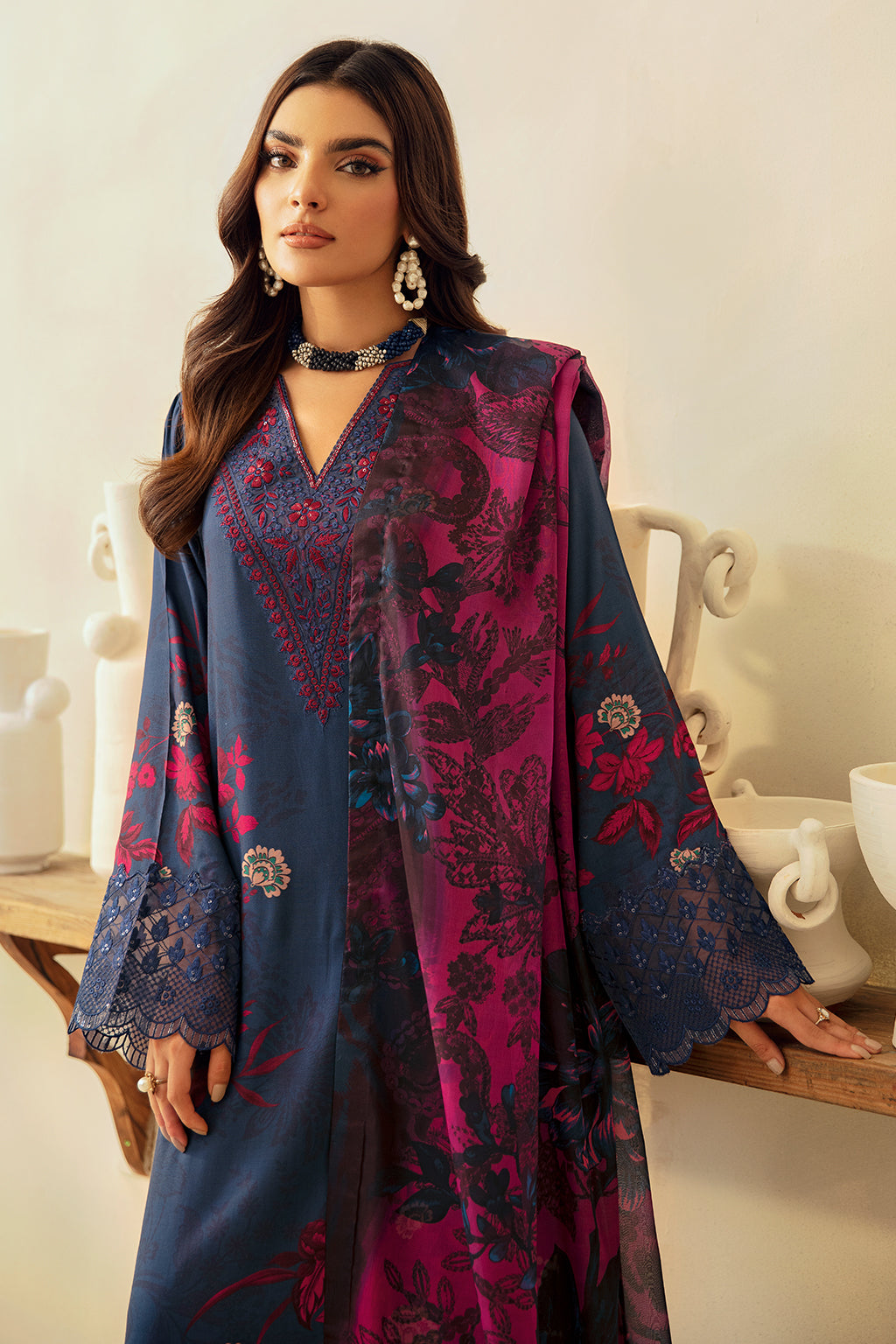 Ramsha | Riwaj Viscose | J-406 - Official Ramsha stockist in UK - Sakeena London
