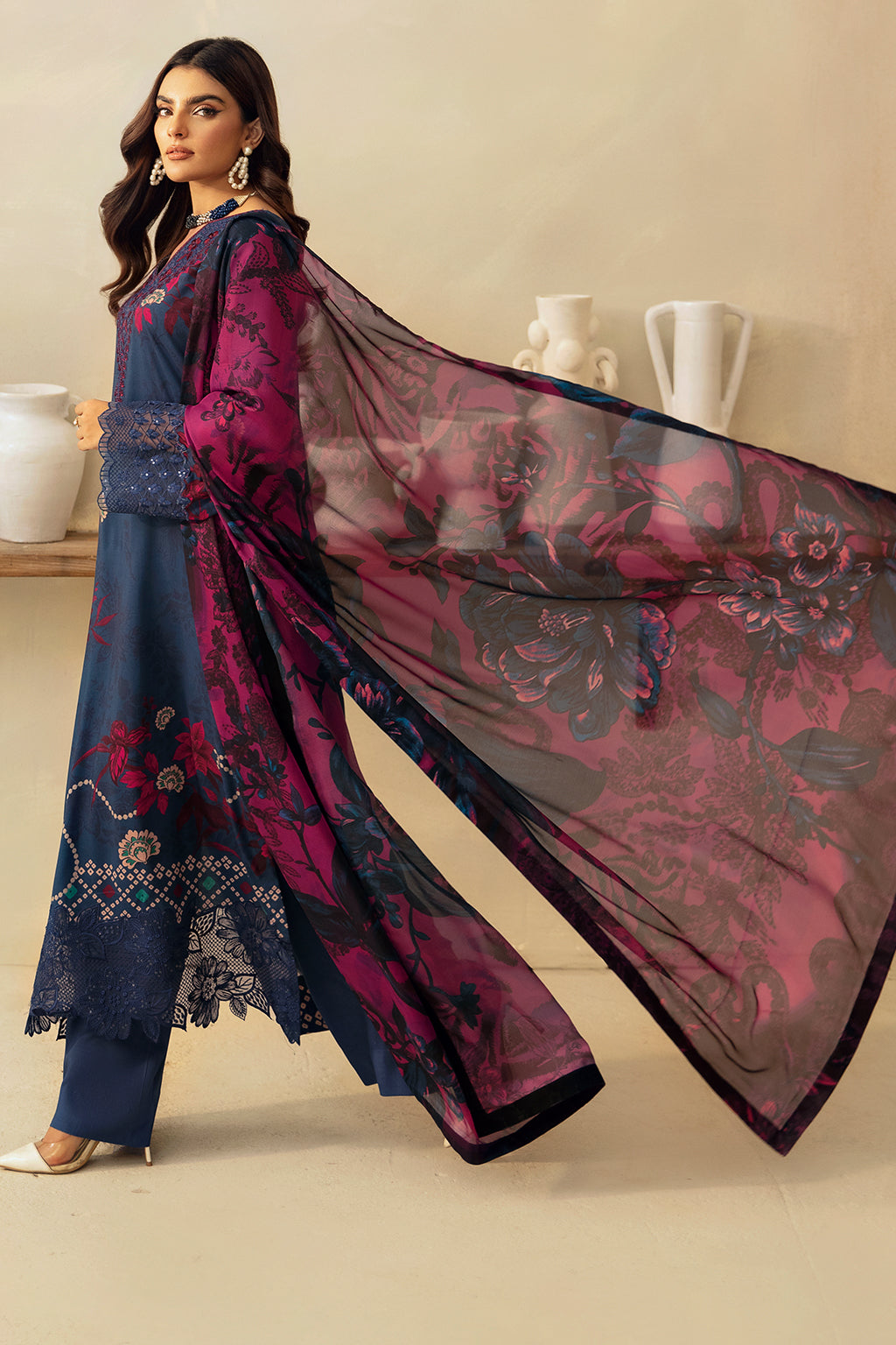Ramsha | Riwaj Viscose | J-406 - Official Ramsha stockist in UK - Sakeena London
