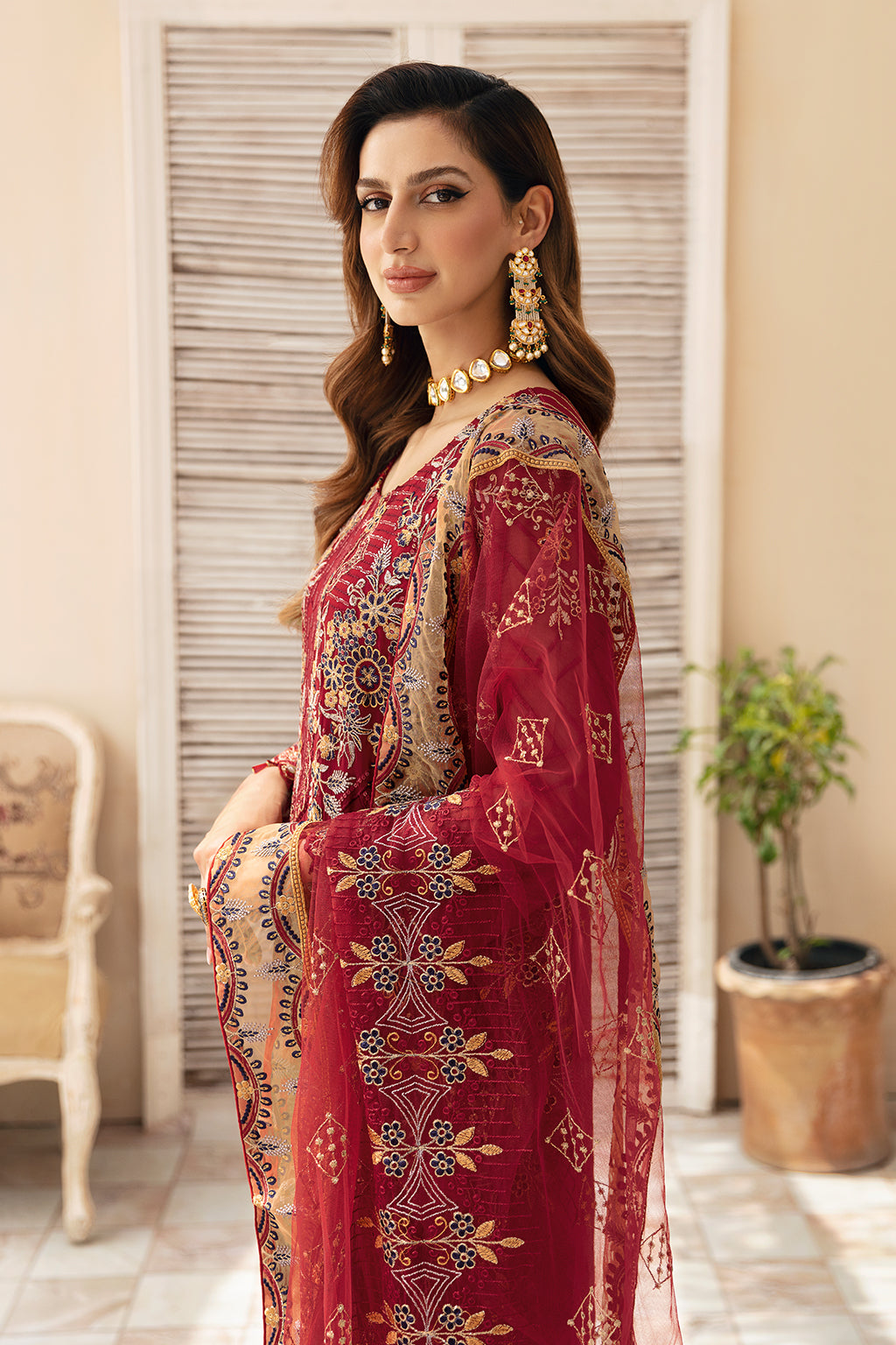 Ramsha | Chevron Chiffon Collection | A-907 - Official Ramsha stockist in UK - Sakeena London