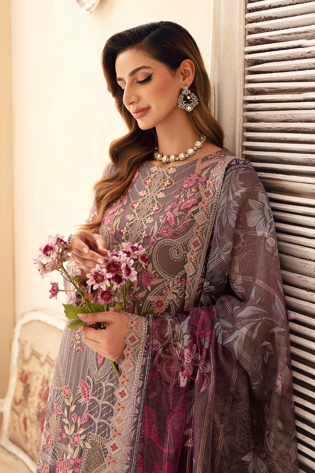 Ramsha | Chevron Chiffon Collection | A-908 - Official Ramsha stockist in UK - Sakeena London