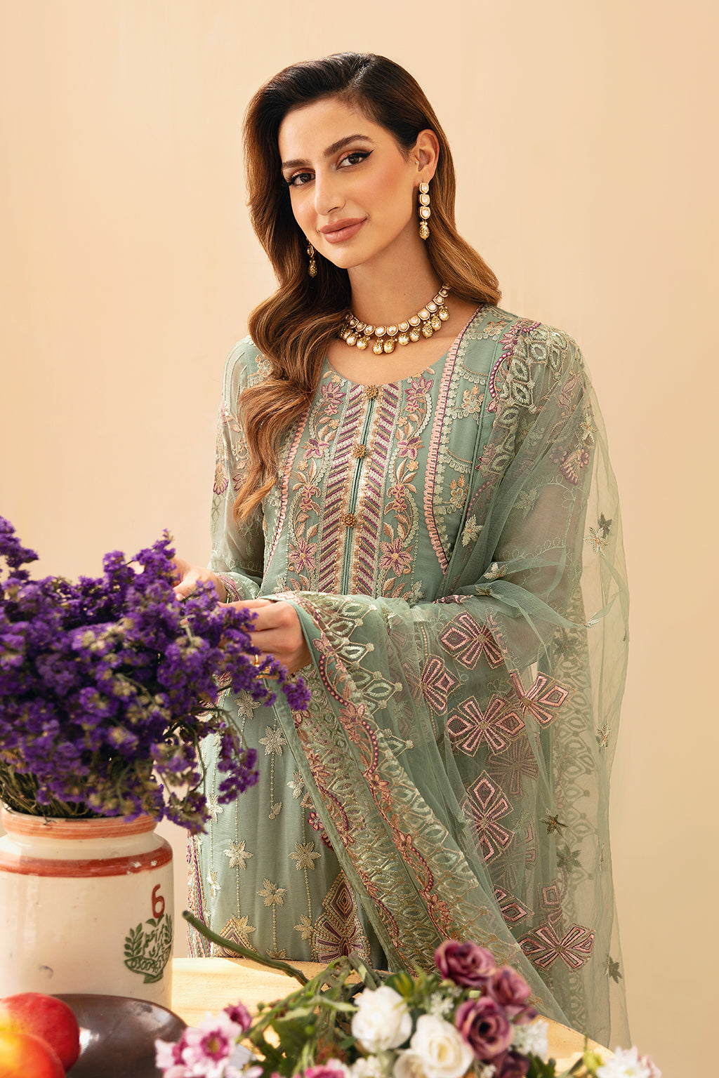 Ramsha | Chevron Chiffon Collection |A-901 - Official Ramsha stockist in UK - Sakeena London
