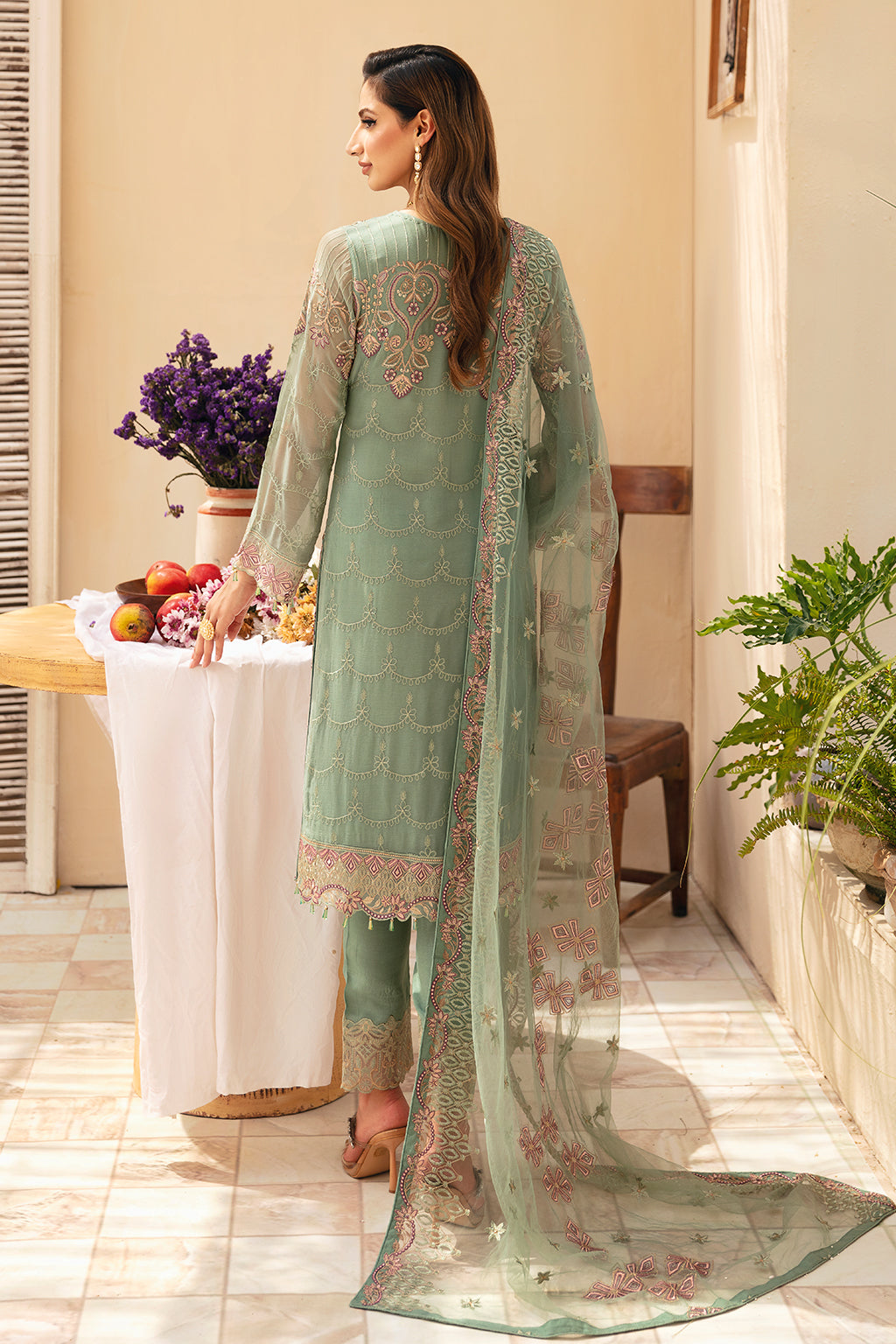Ramsha | Chevron Chiffon Collection |A-901 - Official Ramsha stockist in UK - Sakeena London