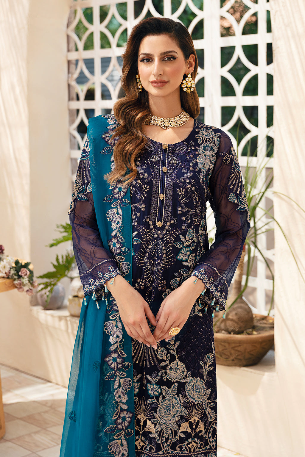 Ramsha | Chevron Chiffon Collection | A-903 - Official Ramsha stockist in UK - Sakeena London
