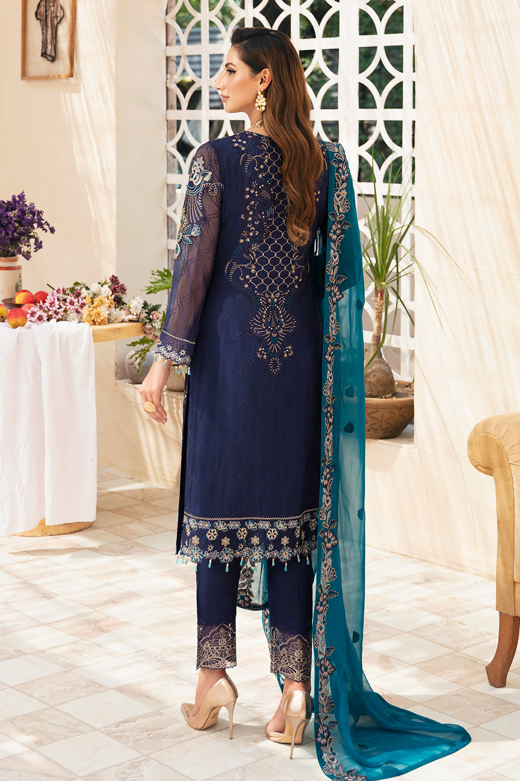 Ramsha | Chevron Chiffon Collection | A-903 - Official Ramsha stockist in UK - Sakeena London