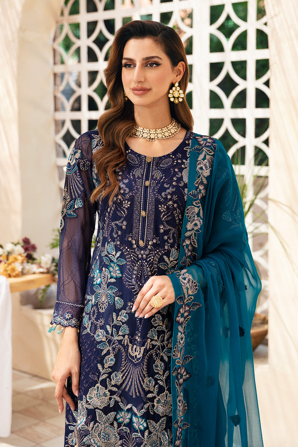 Ramsha | Chevron Chiffon Collection | A-903 - Official Ramsha stockist in UK - Sakeena London