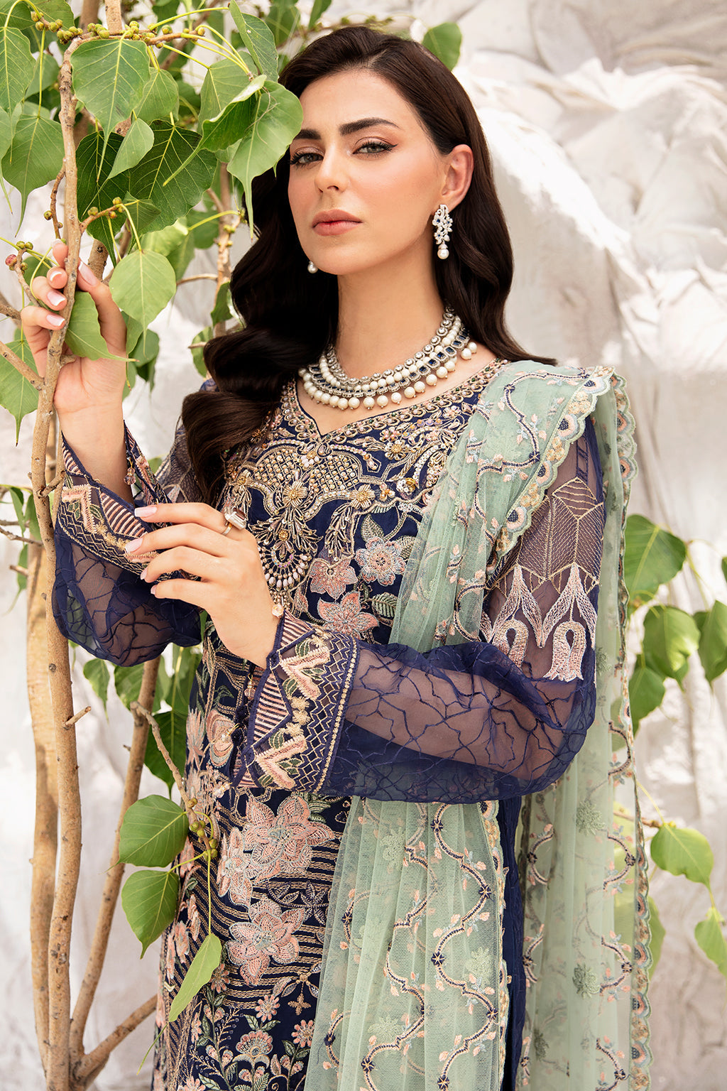 Ramsha | Minhal Organza Collection | M-902 - Official Ramsha stockist in UK - Sakeena London
