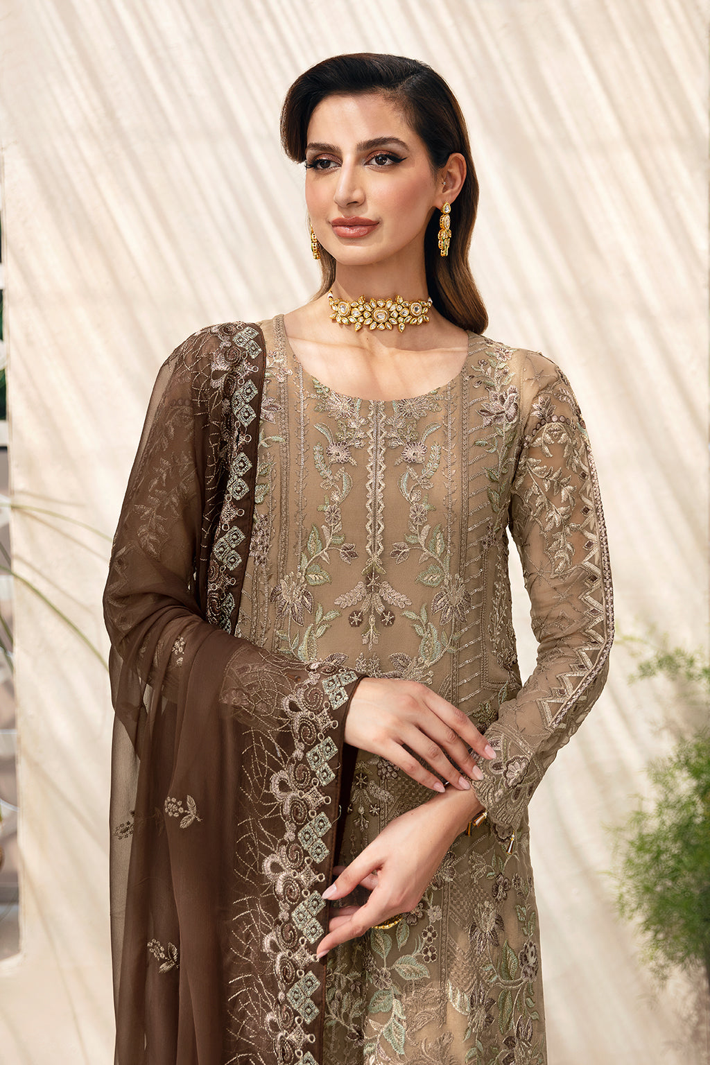 Ramsha | Chevron Chiffon Collection |A-904 - Official Ramsha stockist in UK - Sakeena London