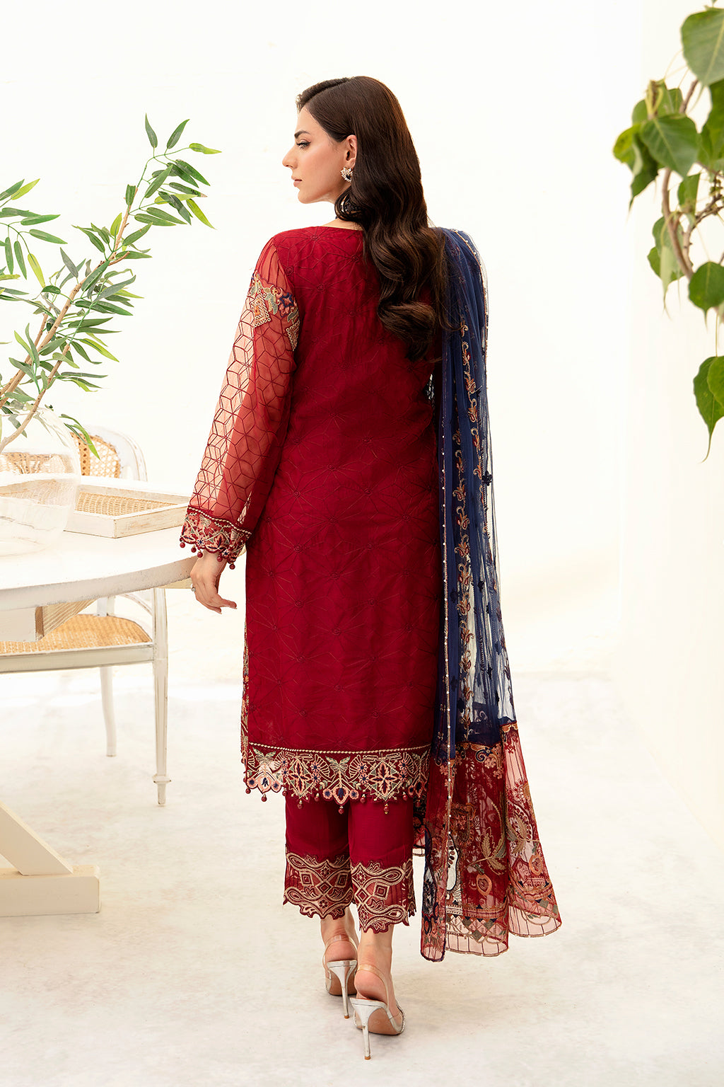 Ramsha | Minhal Organza Collection | M-908 - Official Ramsha stockist in UK - Sakeena London