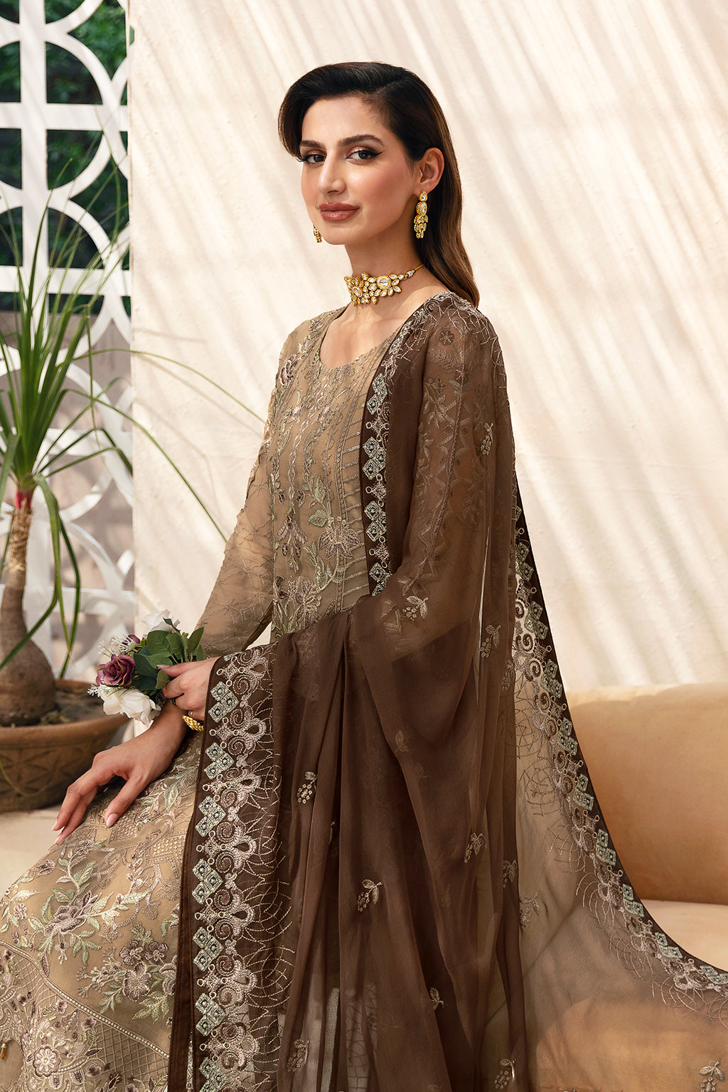 Ramsha | Chevron Chiffon Collection |A-904 - Official Ramsha stockist in UK - Sakeena London