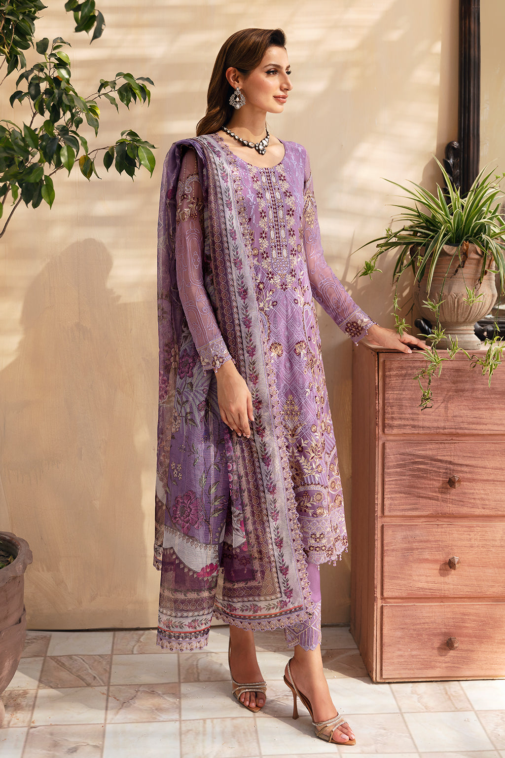 Ramsha | Chevron Chiffon Collection | A-906 - Official Ramsha stockist in UK - Sakeena London