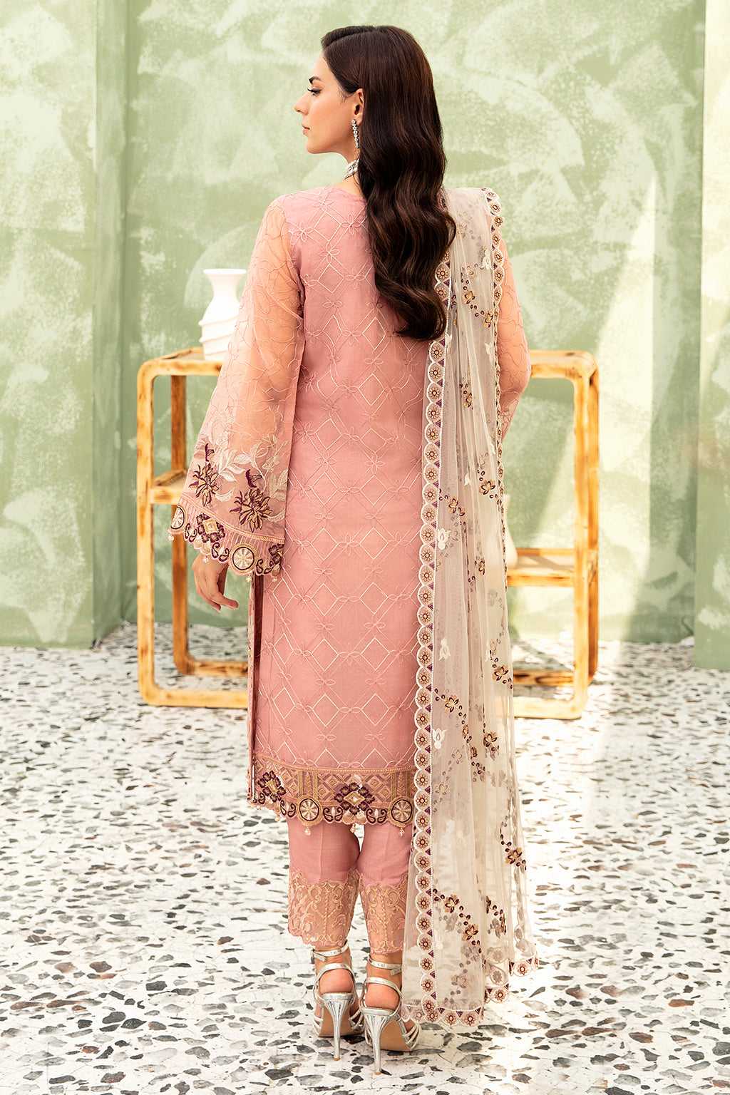 Ramsha | Minhal Organza Collection | M-903 - Official Ramsha stockist in UK - Sakeena London