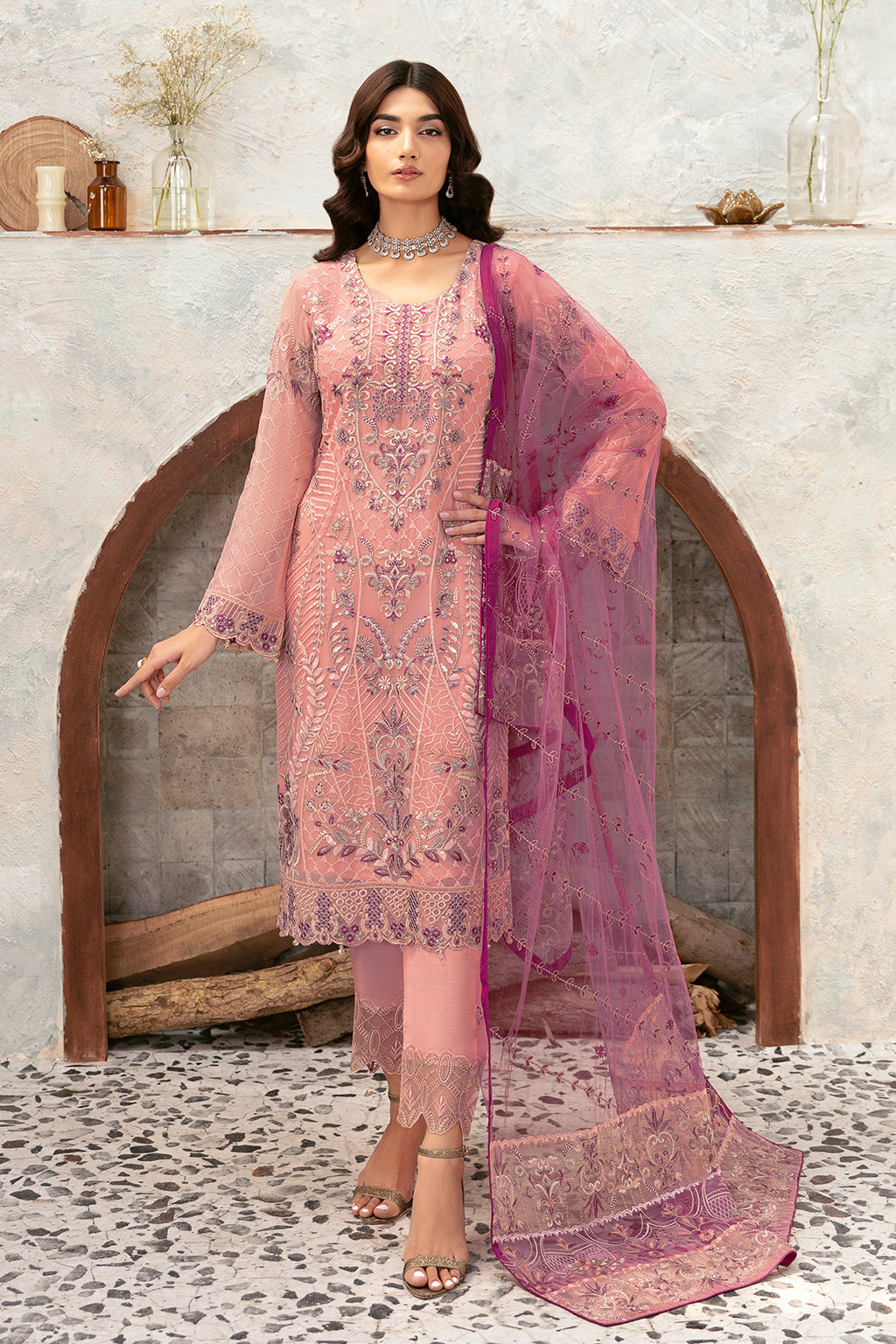 Ramsha | Rangoon Chiffon Collection 24 | D-1201 - Official Ramsha stockist in UK - Sakeena London