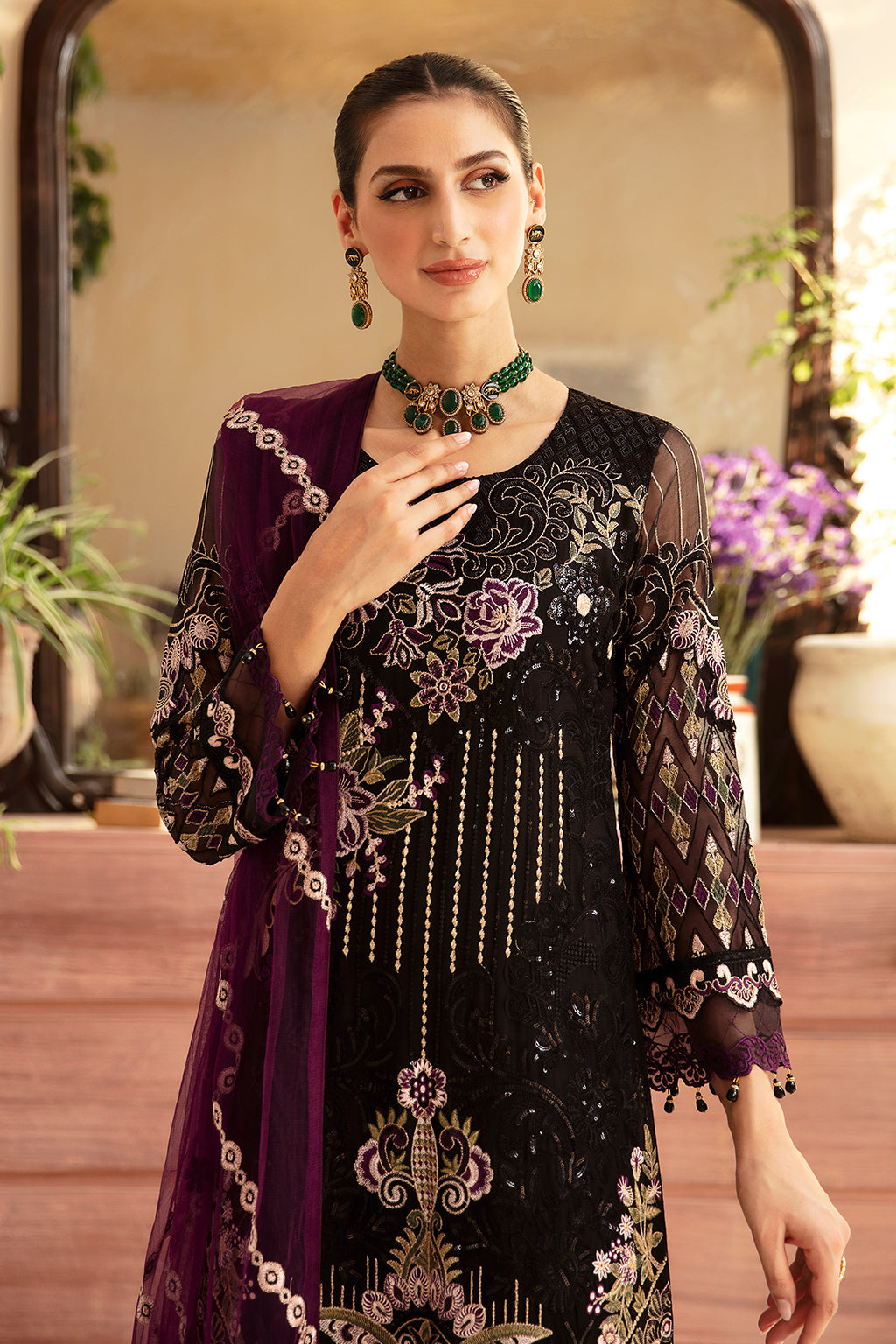 Ramsha | Chevron Chiffon Collection | A-905 - Official Ramsha stockist in UK - Sakeena London