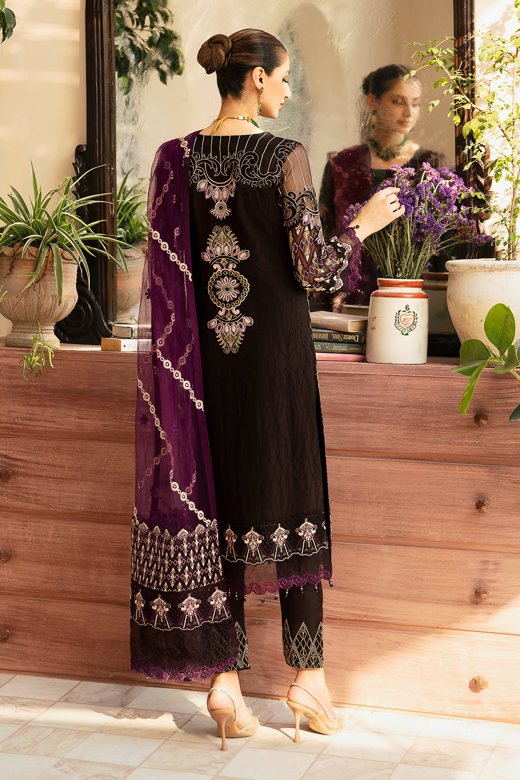 Ramsha | Chevron Chiffon Collection | A-905 - Official Ramsha stockist in UK - Sakeena London