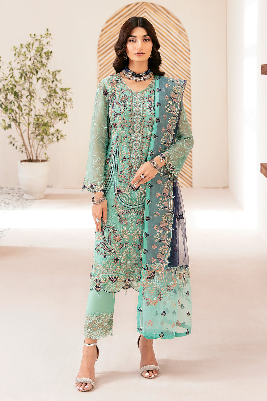 Ramsha | Rangoon Chiffon Collection 24 | D-1207 - Official Ramsha stockist in UK - Sakeena London