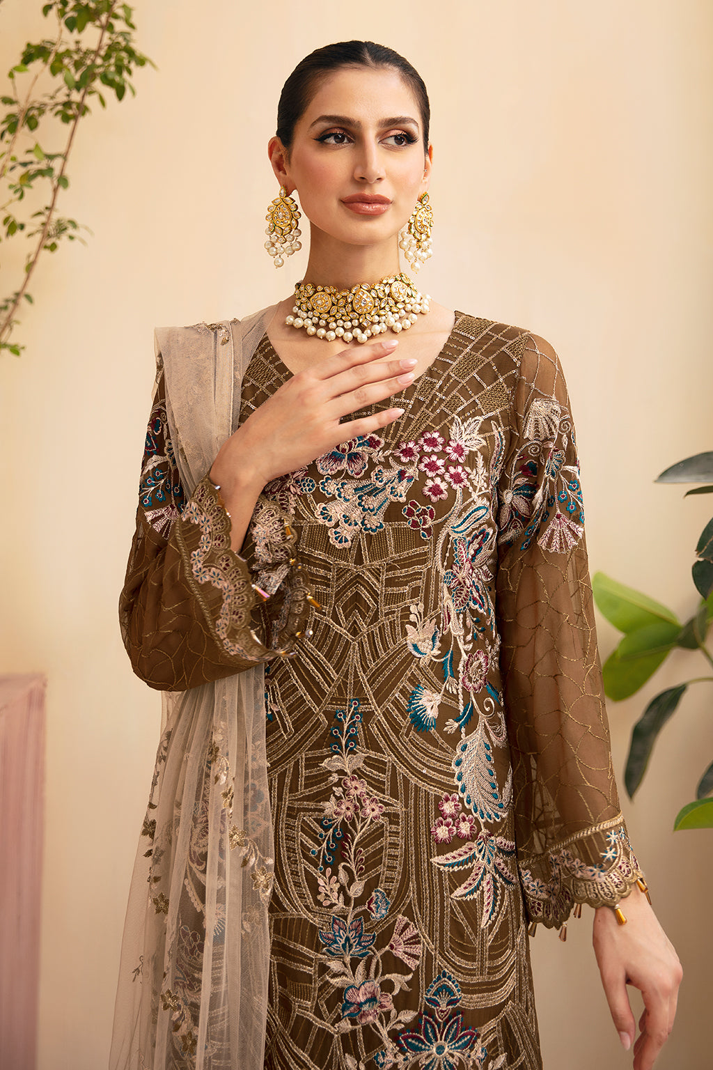 Ramsha | Chevron Chiffon Collection | A-910 - Official Ramsha stockist in UK - Sakeena London