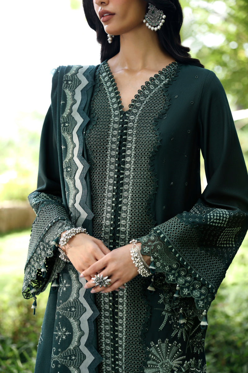 Qalamkar | Qlinekari Linen Collection | LM-05 AILIS - Official Qalamkar stockist in UK - Sakeena London