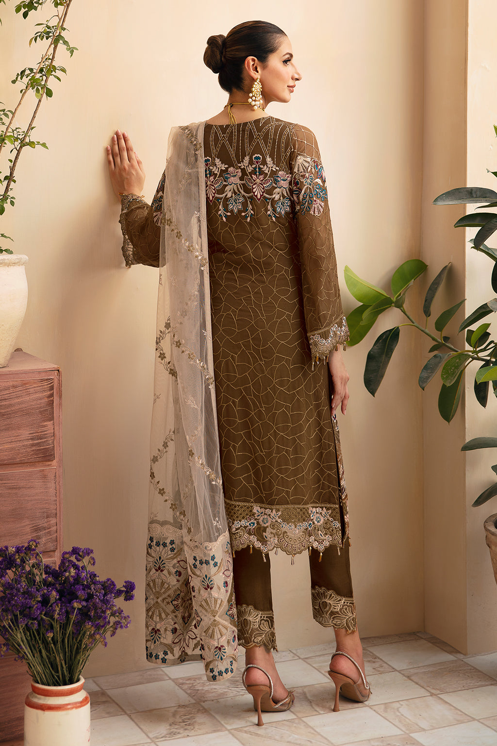 Ramsha | Chevron Chiffon Collection | A-910 - Official Ramsha stockist in UK - Sakeena London