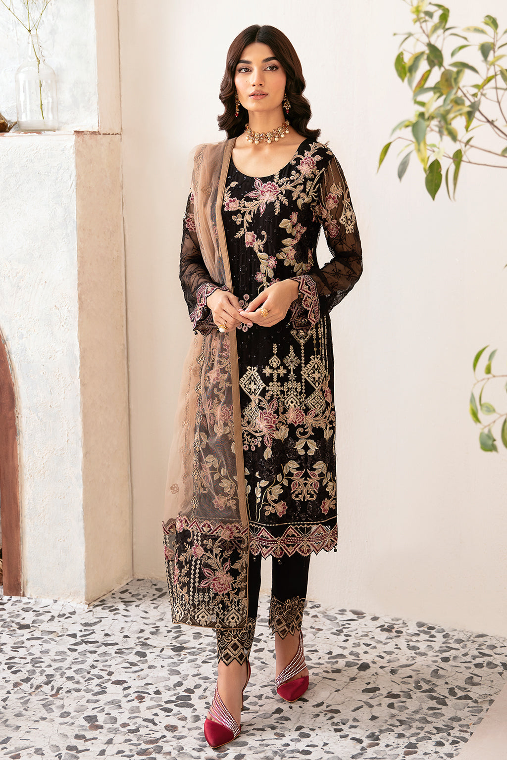 Ramsha | Rangoon Chiffon Collection 24 | D-1204 - Official Ramsha stockist in UK - Sakeena London