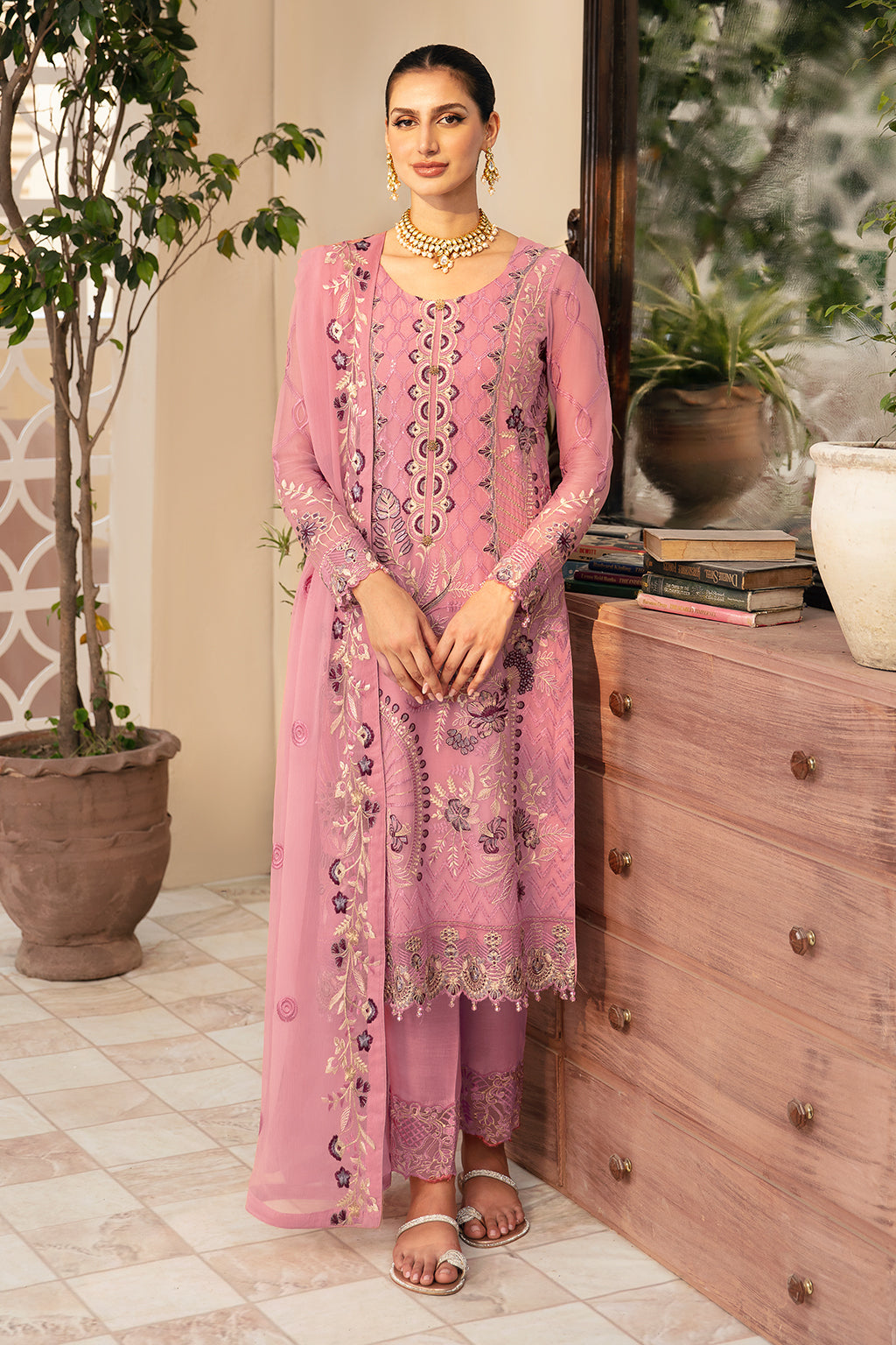 Ramsha | Chevron Chiffon Collection | A-909 - Official Ramsha stockist in UK - Sakeena London
