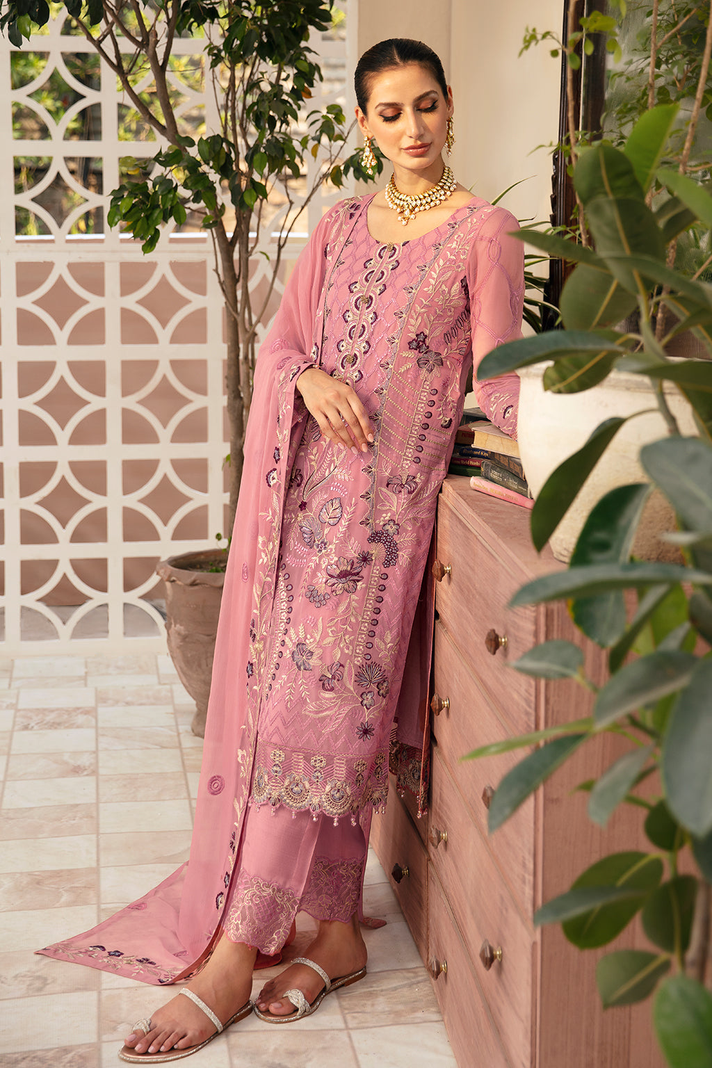 Ramsha | Chevron Chiffon Collection | A-909 - Official Ramsha stockist in UK - Sakeena London