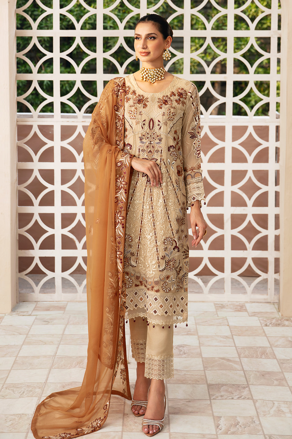 Ramsha | Chevron Chiffon Collection | A-912 - Official Ramsha stockist in UK - Sakeena London