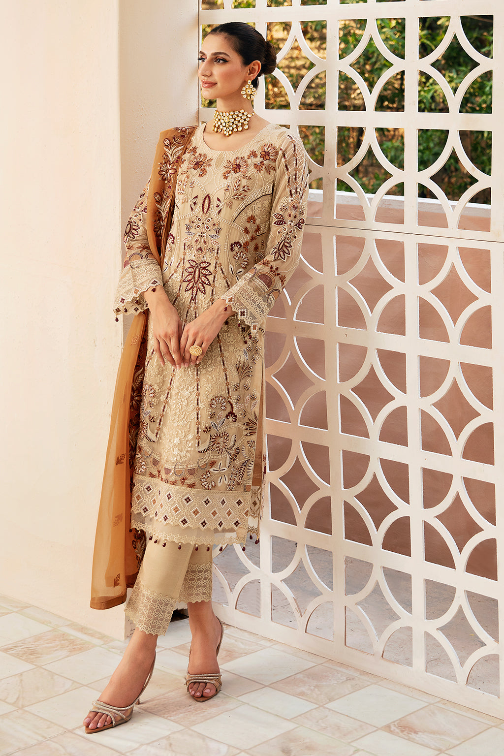 Ramsha | Chevron Chiffon Collection | A-912 - Official Ramsha stockist in UK - Sakeena London
