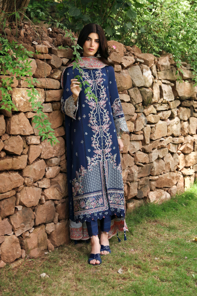 Qalamkar | Qlinekari Linen Collection | LM-06 CADHLA - Official Qalamkar stockist in UK - Sakeena London