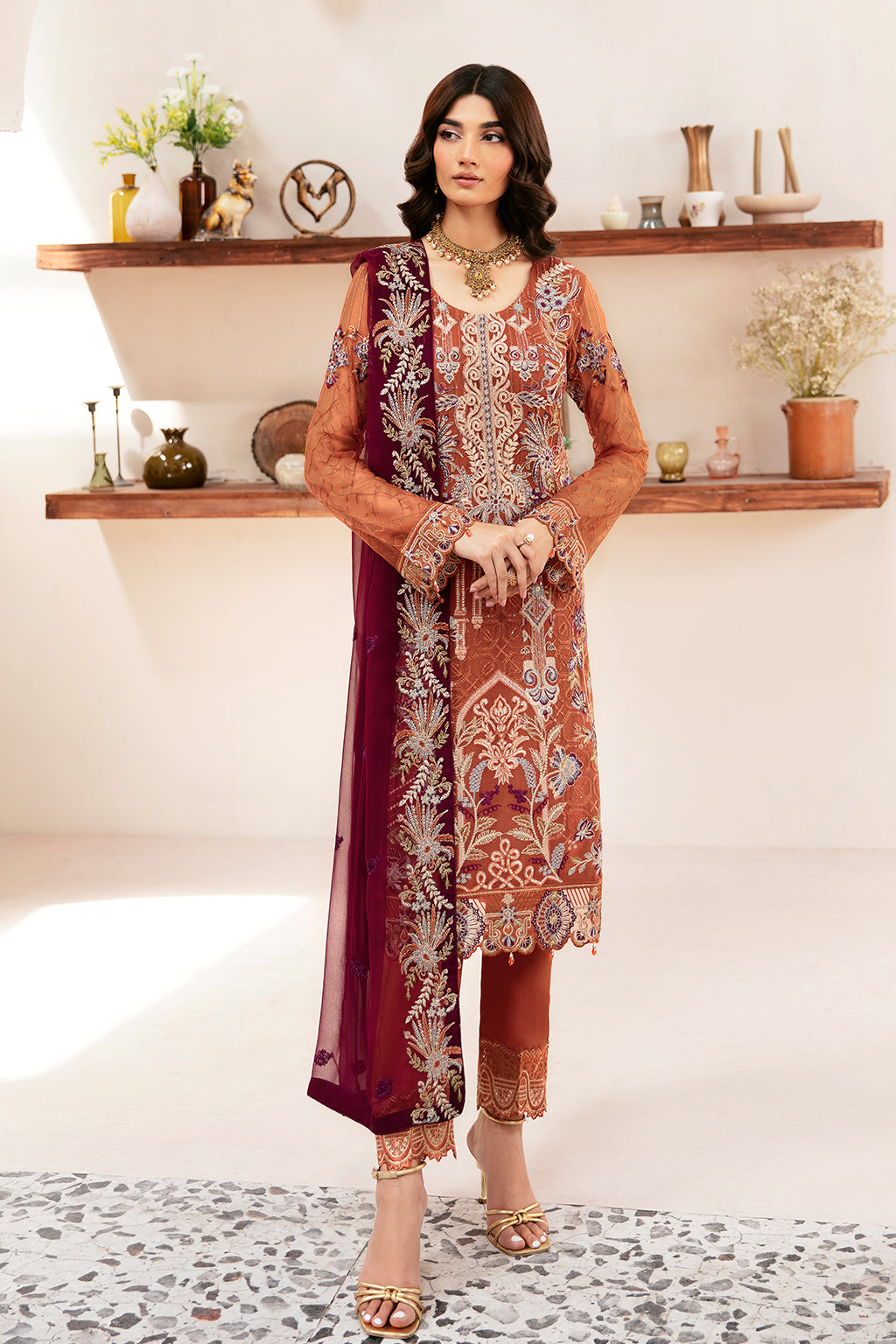 Ramsha | Rangoon Chiffon Collection 24 | D-1209 - Official Ramsha stockist in UK - Sakeena London