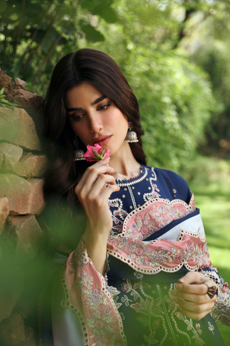 Qalamkar | Qlinekari Linen Collection | LM-06 CADHLA - Official Qalamkar stockist in UK - Sakeena London
