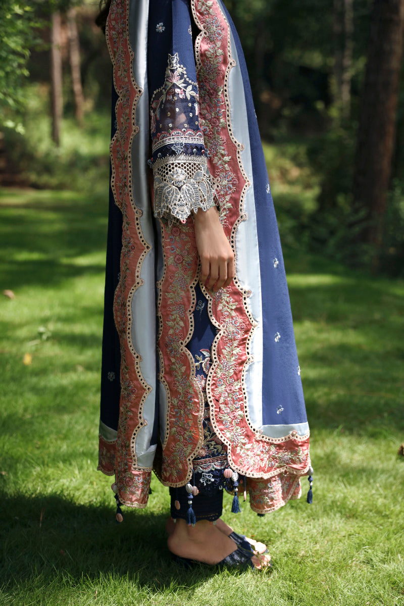 Qalamkar | Qlinekari Linen Collection | LM-06 CADHLA - Official Qalamkar stockist in UK - Sakeena London