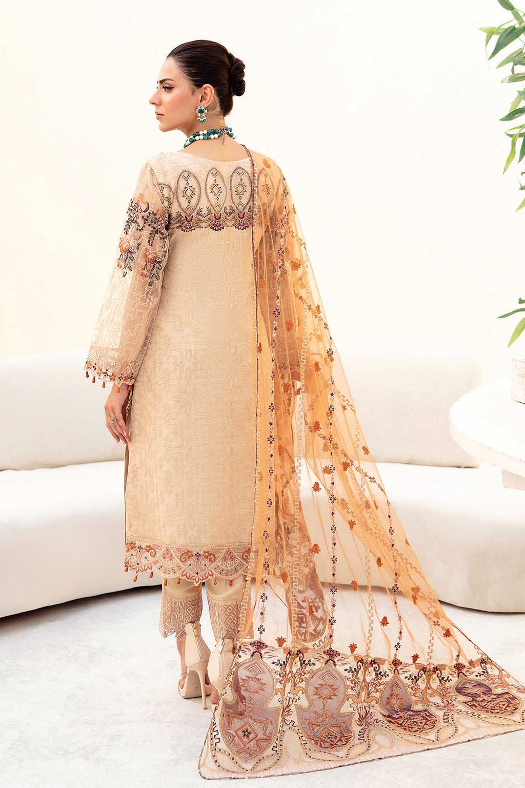Ramsha | Minhal Organza Collection | M-901 - Official Ramsha stockist in UK - Sakeena London