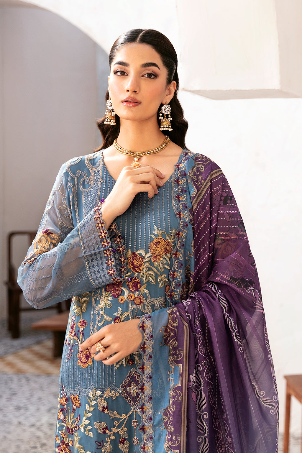 Ramsha | Rangoon Chiffon Collection 24 | D-1202 - Official Ramsha stockist in UK - Sakeena London