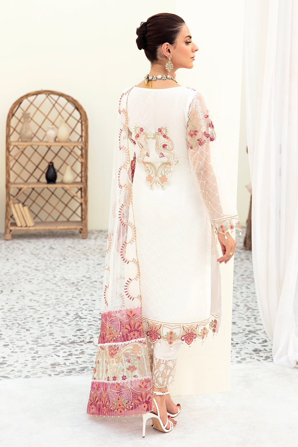 Ramsha | Minhal Organza Collection | M-907 - Official Ramsha stockist in UK - Sakeena London