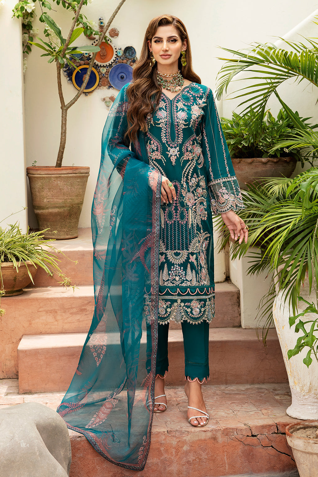 Ramsha | Luxury Lawn 24 | Y-808 - Official Ramsha stockist in UK - Sakeena London