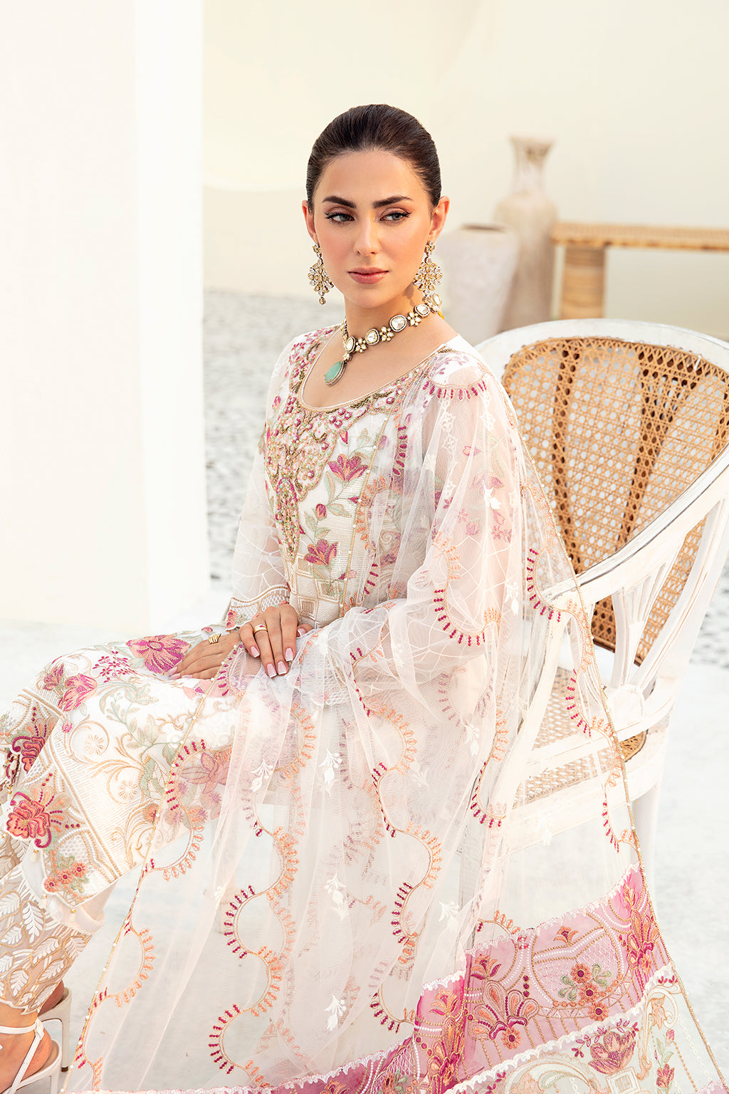 Ramsha | Minhal Organza Collection | M-907 - Official Ramsha stockist in UK - Sakeena London