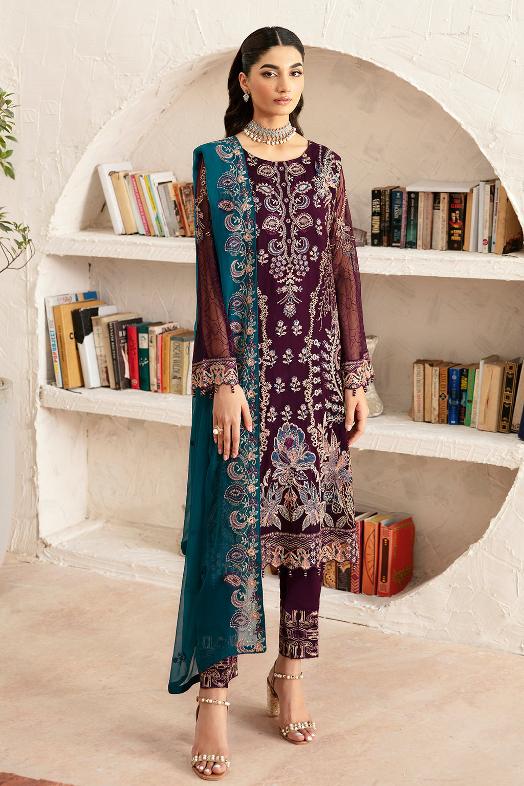 Ramsha | Rangoon Chiffon Collection 24 | D-1211 - Official Ramsha stockist in UK - Sakeena London
