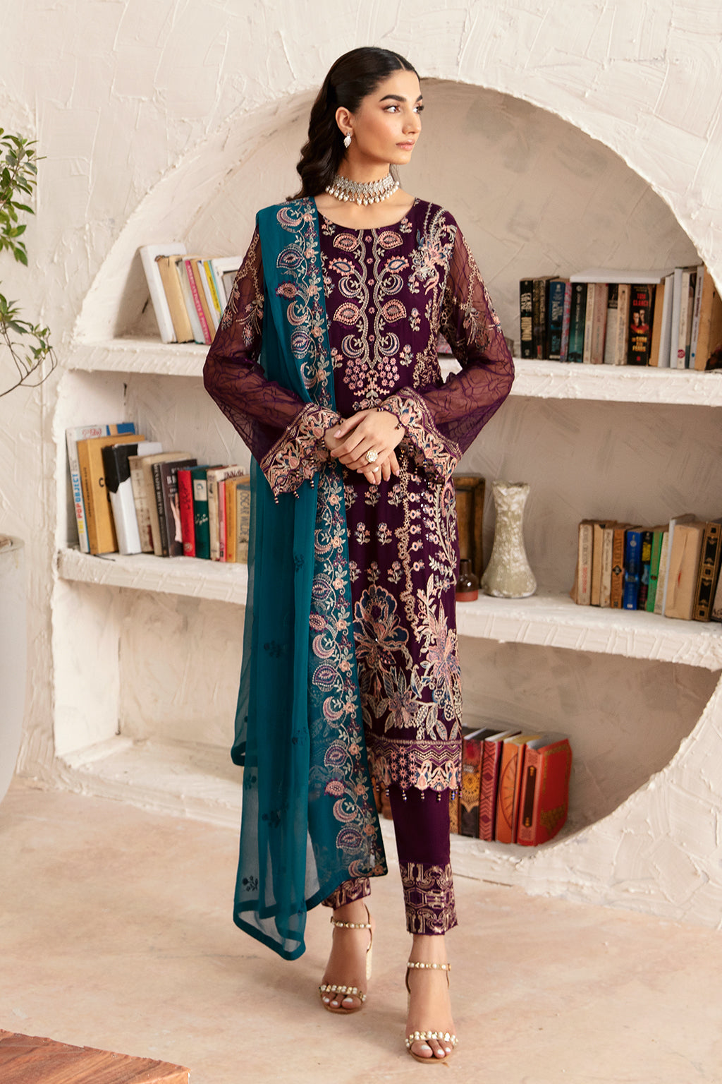Ramsha | Rangoon Chiffon Collection 24 | D-1211 - Official Ramsha stockist in UK - Sakeena London