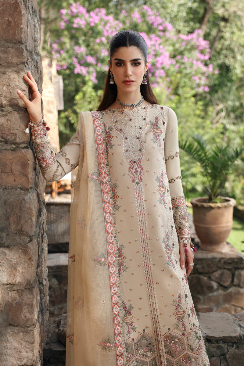 Qalamkar | Qlinekari Linen Collection | LM-11 ZIA - Official Qalamkar stockist in UK - Sakeena London