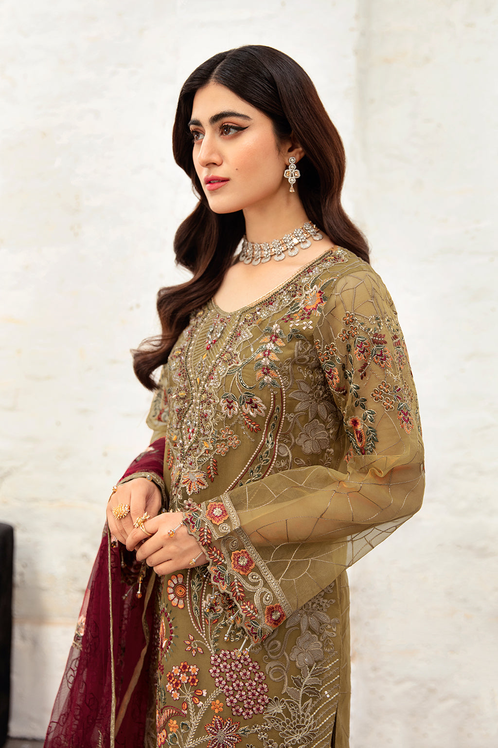 Ramsha | Minhal Organza Collection | M-1010 - Official Ramsha stockist in UK - Sakeena London