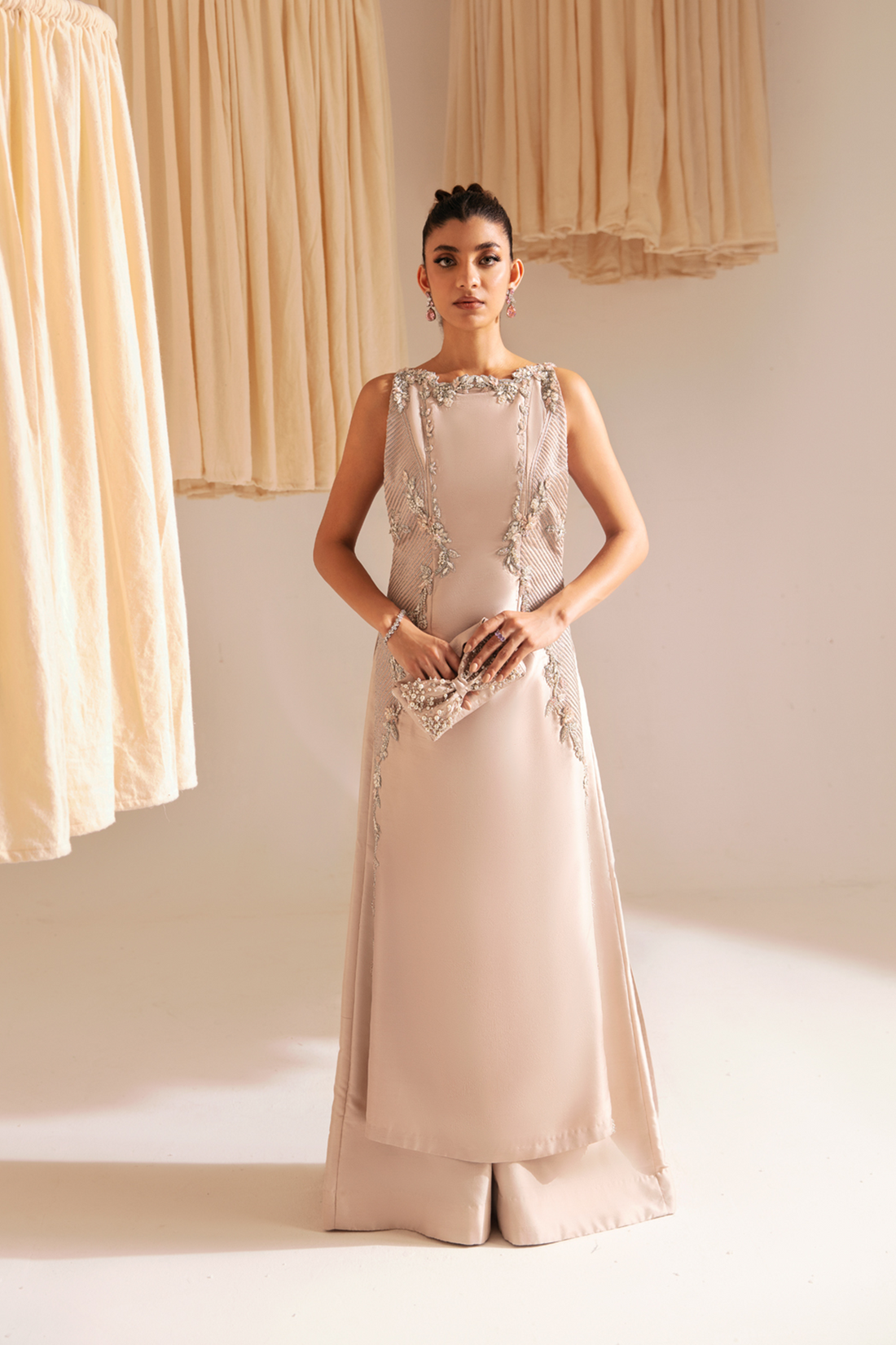 Ayesha and Usman | Aura Luxury Pret | Pale Blush - Official Ayesha and Usman stockist in UK - Sakeena London