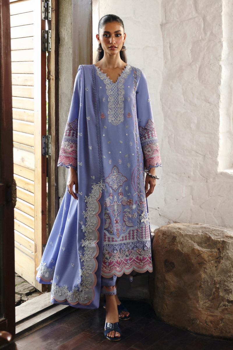 Qalamkar | Qlinekari Linen Collection | LM-09 LORNA - Official Qalamkar stockist in UK - Sakeena London