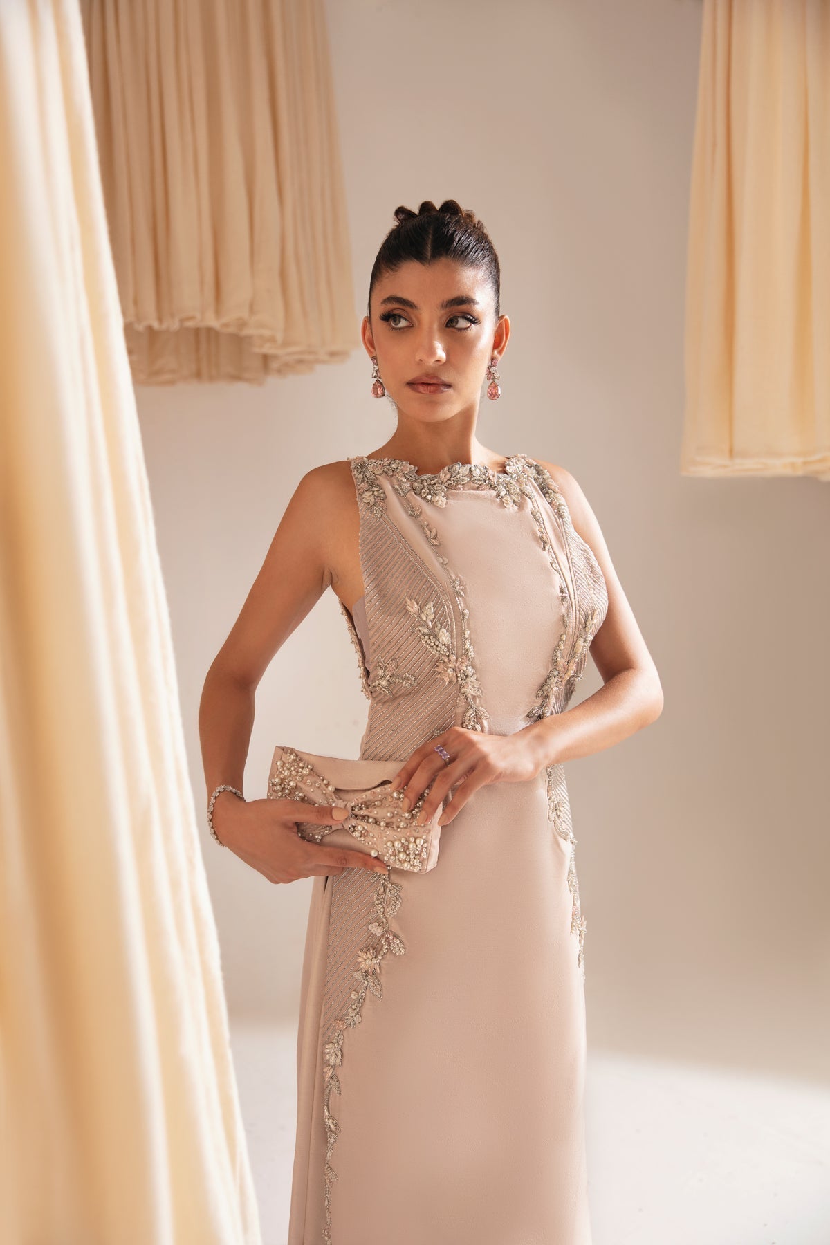 Ayesha and Usman | Aura Luxury Pret | Pale Blush - Official Ayesha and Usman stockist in UK - Sakeena London