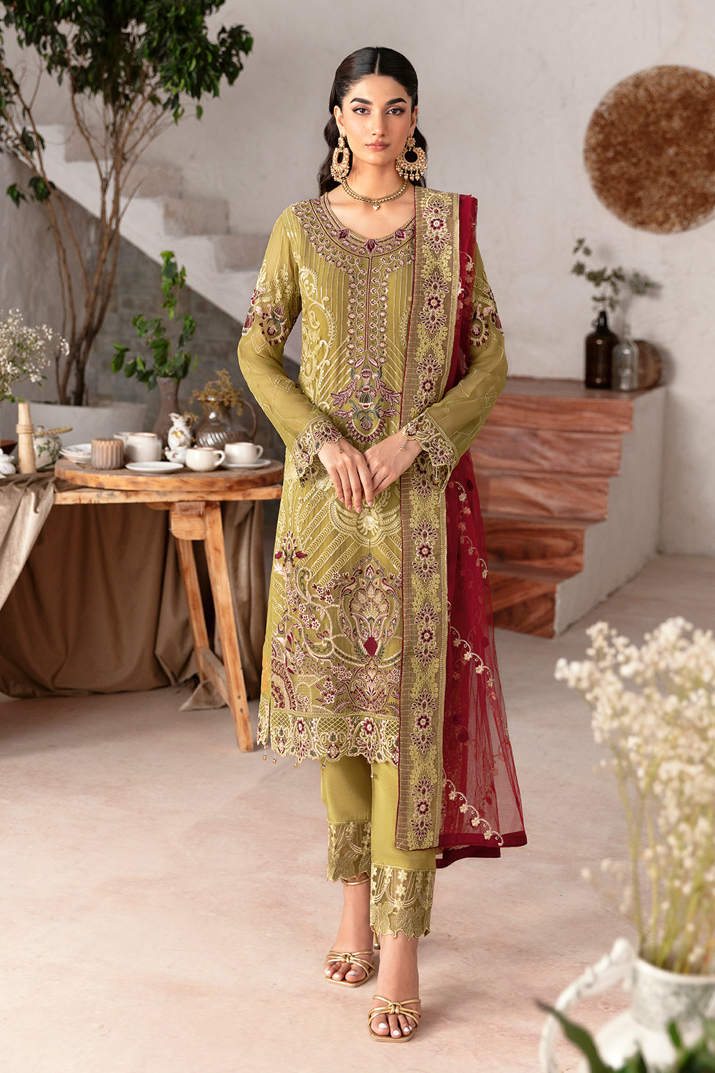 Ramsha | Rangoon Chiffon Collection 24 | D-1203 - Official Ramsha stockist in UK - Sakeena London