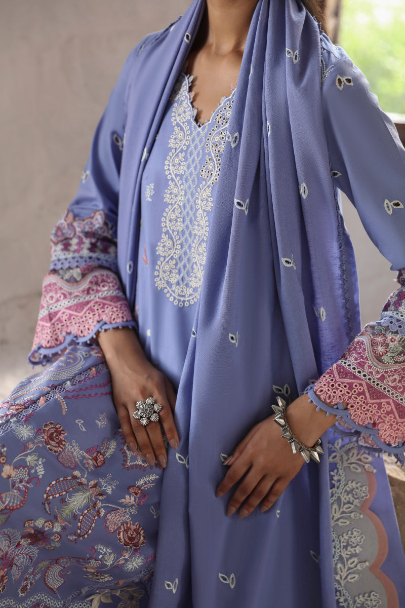 Qalamkar | Qlinekari Linen Collection | LM-09 LORNA - Official Qalamkar stockist in UK - Sakeena London