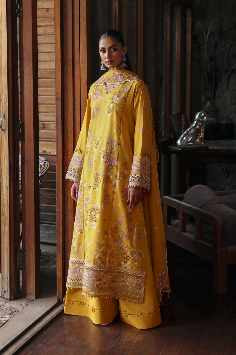 Qalamkar | Qlinekari Linen Collection | LM-04 SINSEAD - Official Qalamkar stockist in UK - Sakeena London