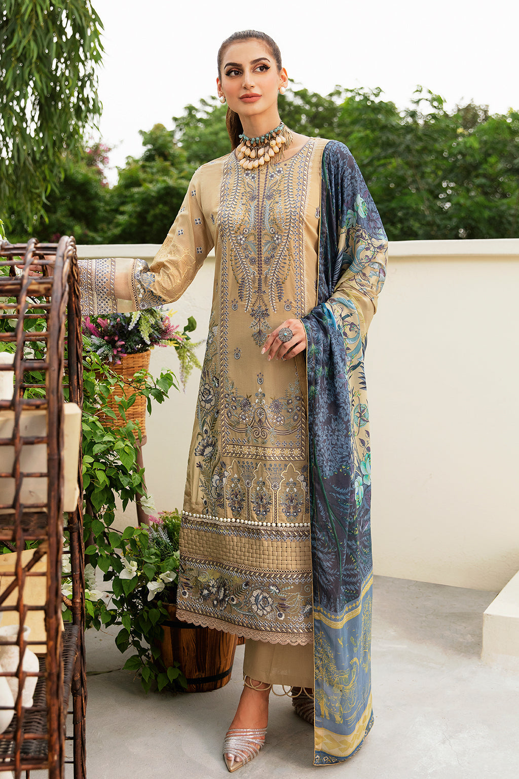 Ramsha | Riwayat Lawn Collection | Y-802 - Official Ramsha stockist in UK - Sakeena London