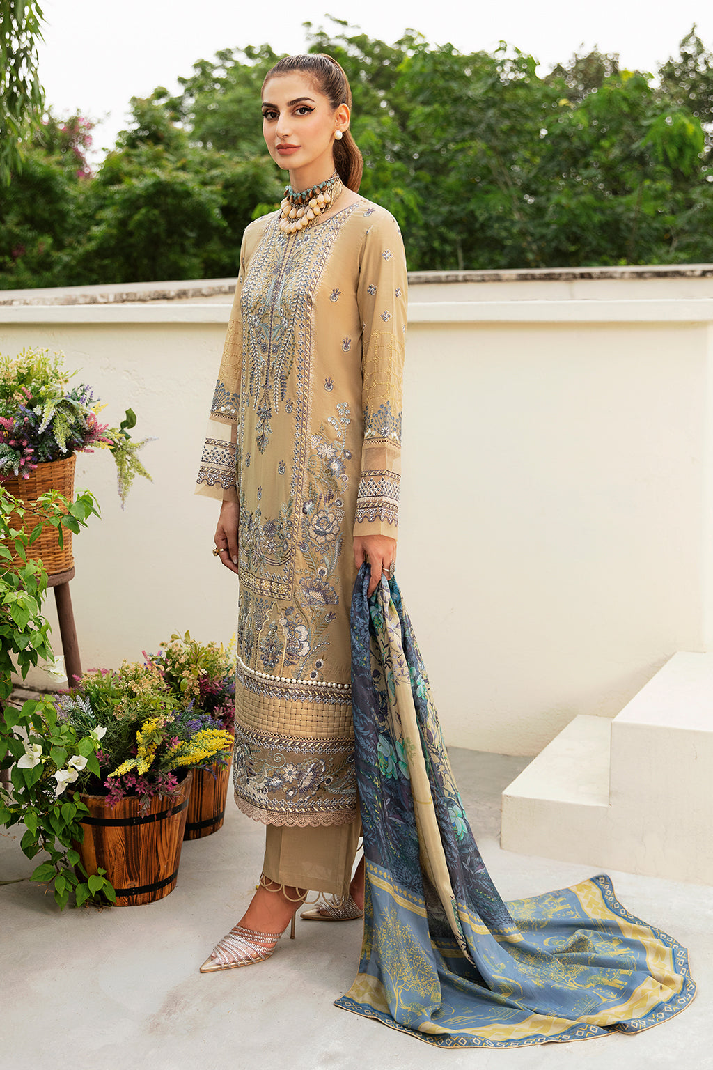Ramsha | Luxury Lawn 24 | Y-802 - Official Ramsha stockist in UK - Sakeena London