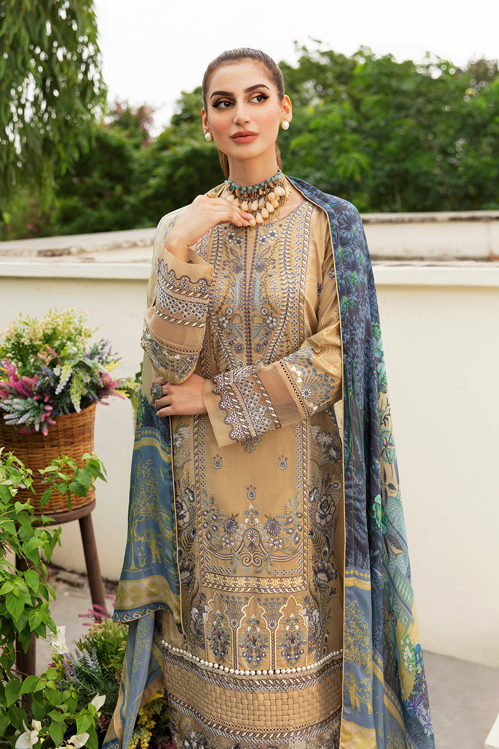 Ramsha | Luxury Lawn 24 | Y-802 - Official Ramsha stockist in UK - Sakeena London